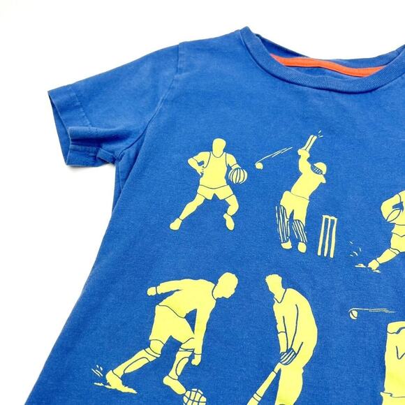 Mini Boden Blue Sports Tee - Picture 4 of 6